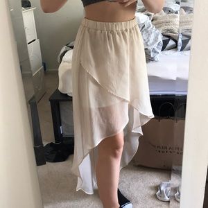 High-low skirt